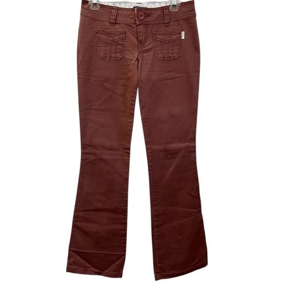Vtg Y2K Hollister Mauve Stretch Bootcut Pants